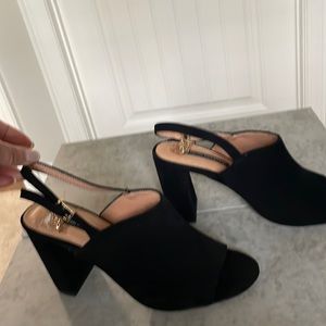 New French Connection faux suede mule heel. Size 9